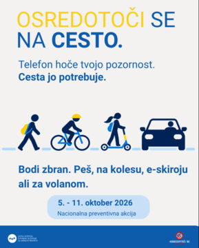 Osredotoči se na cesto