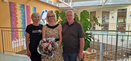 Anica Marinčič, Irena Dular in Dušan Skerbiš, foto Lapego